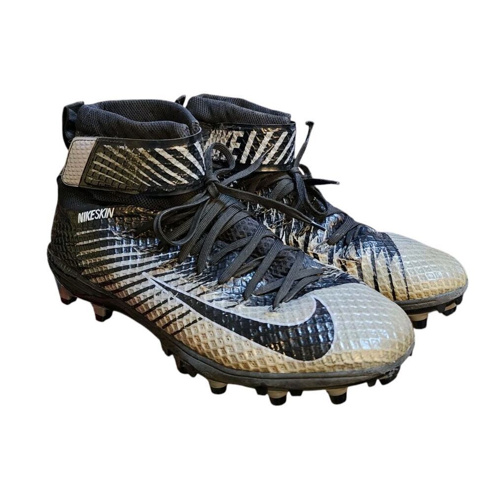 Nike Mens Football Cleats Size 11 Black Gray Lunarbeast Nike Skin 779422-010